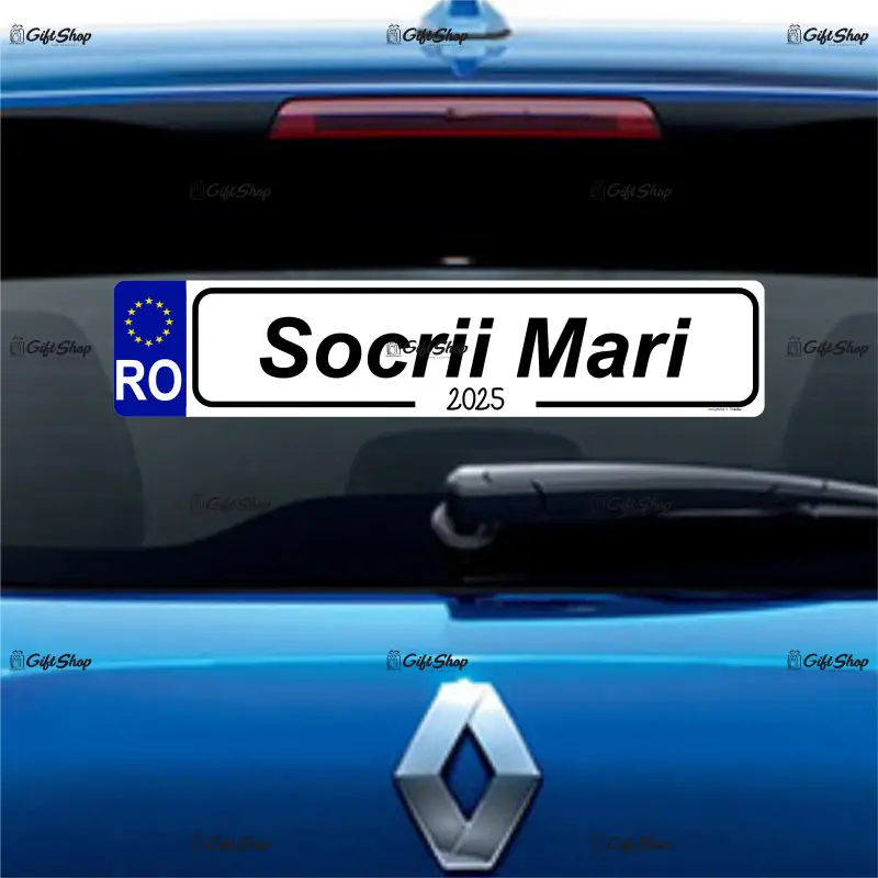 Socrii mari, indicator masina, 200x60 mm, model 2